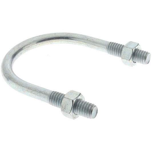Value Collection 38765 Round U-Bolt Without Mount Plate, 5/16-18 UNC, 1" Thread Length, for 2" Pipe, Steel