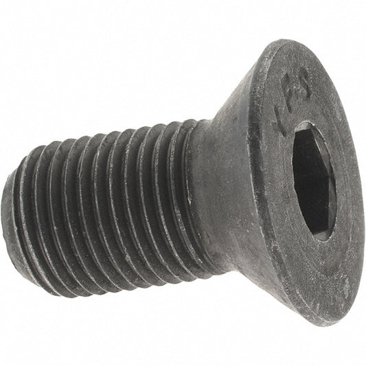 Value Collection 36879 Flat Socket Cap Screw 1/2-20 x 1", Alloy Steel, Black Oxide Finish