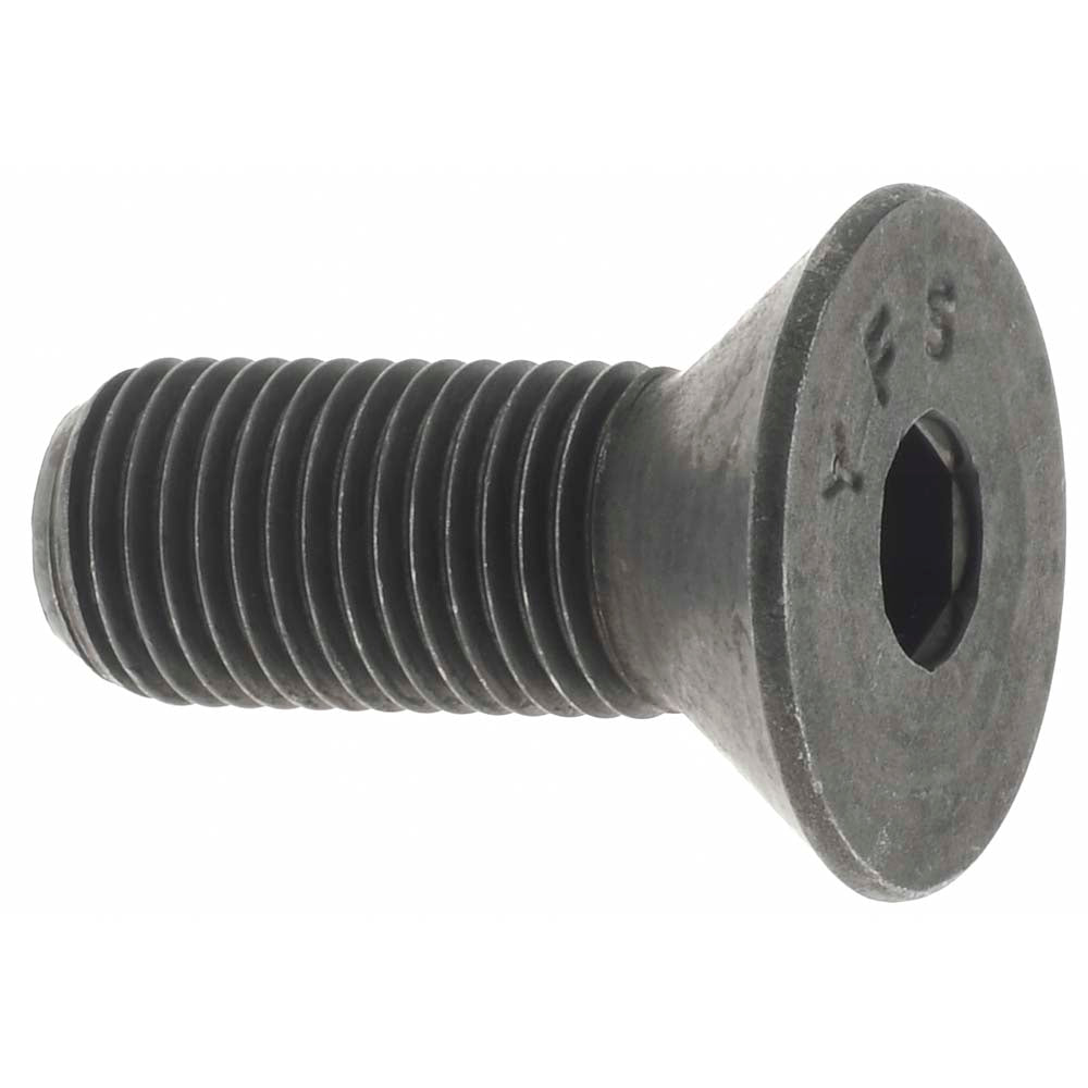 Value Collection 36874 Flat Socket Cap Screw 3/8-24 x 1", Alloy Steel, Black Oxide Finish