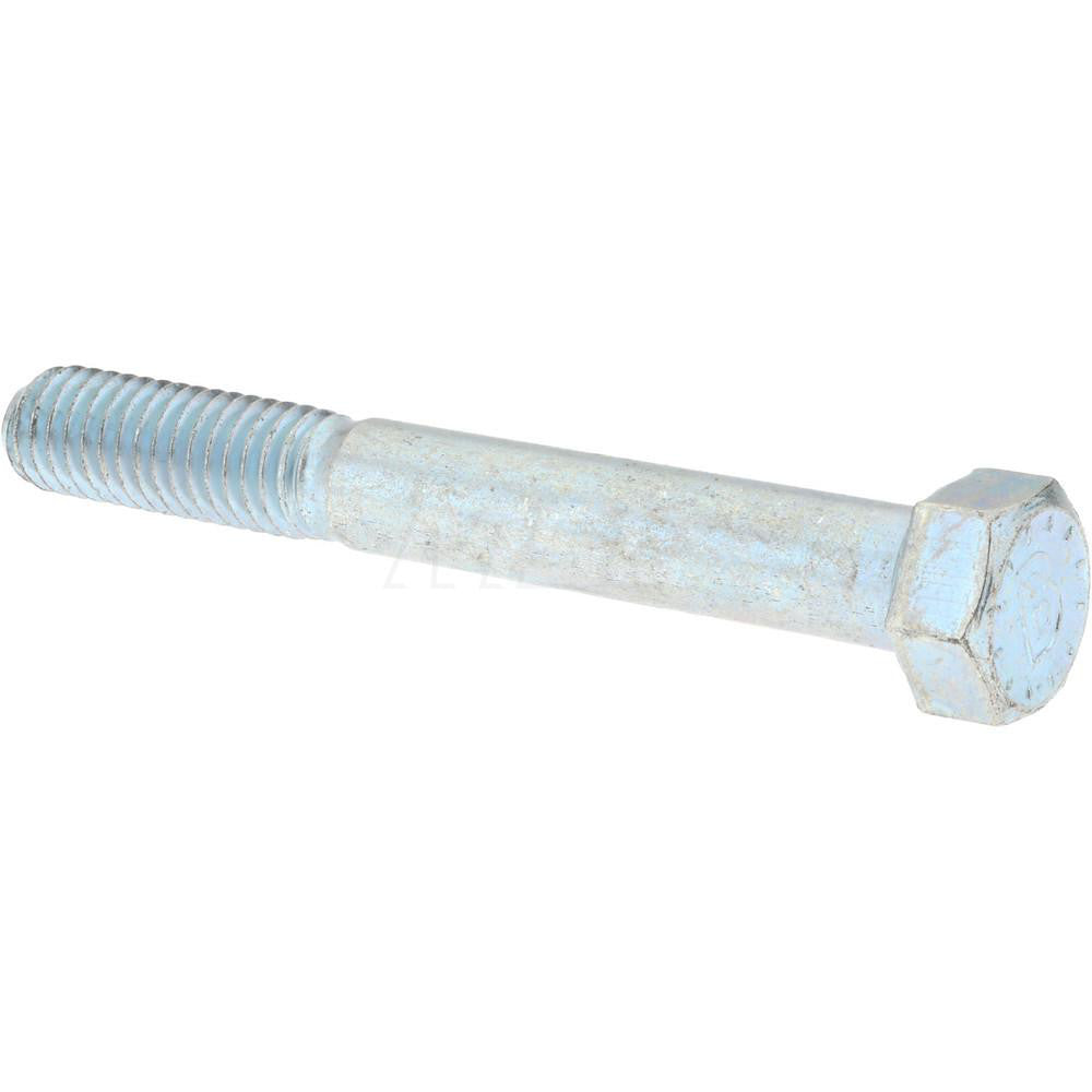 Bowmalloy 36058 Hex Head Cap Screw 3/8-16 x 2", Grade 9 Alloy Steel, Zinc-Plated Clear Chromate