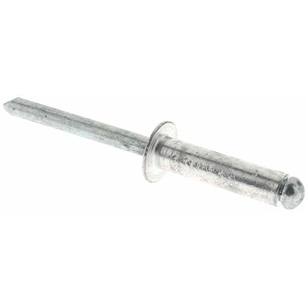 Value Collection 34217 Open End Blind Rivet Size 812, Dome Head, Aluminum Body, Steel Mandrel