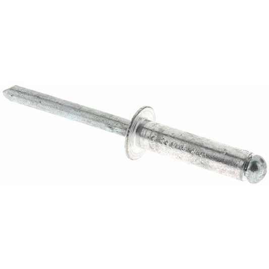 Value Collection 34217 Open End Blind Rivet Size 812, Dome Head, Aluminum Body, Steel Mandrel