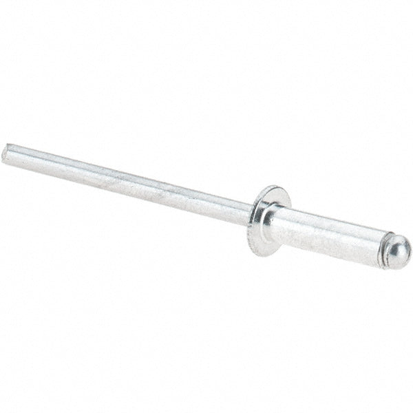 Value Collection 34174 Open End Blind Rivet Size 45, Dome Head, Aluminum Body, Aluminum Mandrel