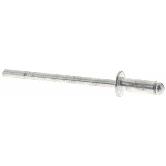 Value Collection 34172 Open End Blind Rivet Size 43, Dome Head, Aluminum Body, Aluminum Mandrel