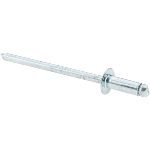 Value Collection 34113 Open End Blind Rivet Size 43, Dome Head, Steel Body, Steel Mandrel