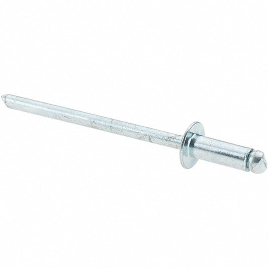 Value Collection 34113 Open End Blind Rivet Size 43, Dome Head, Steel Body, Steel Mandrel
