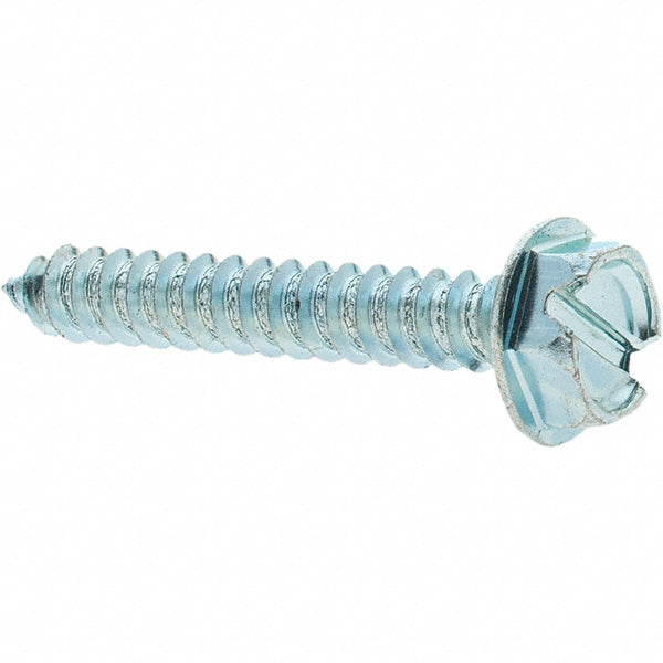 Value Collection -31864-1 Sheet Metal Screw #10, Hex Washer Head, Slotted