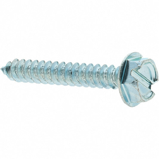 Value Collection -31864-1 Sheet Metal Screw #10, Hex Washer Head, Slotted
