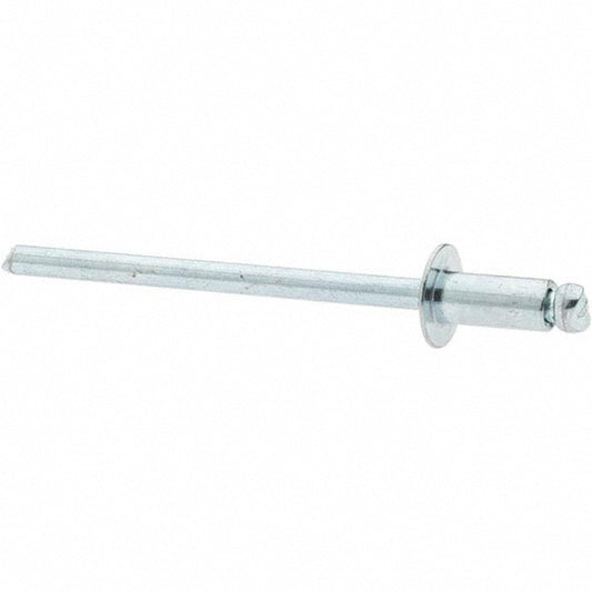 Value Collection 34112 Open End Blind Rivet Size 42, Dome Head, Steel Body, Steel Mandrel