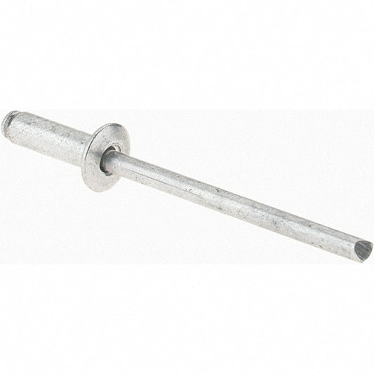Value Collection 34173 Open End Blind Rivet Size 44, Dome Head, Aluminum Body, Aluminum Mandrel