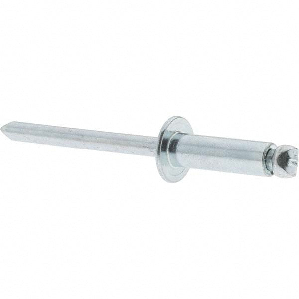 Value Collection 34191 Open End Blind Rivet Size 66, Dome Head, Steel Body, Steel Mandrel