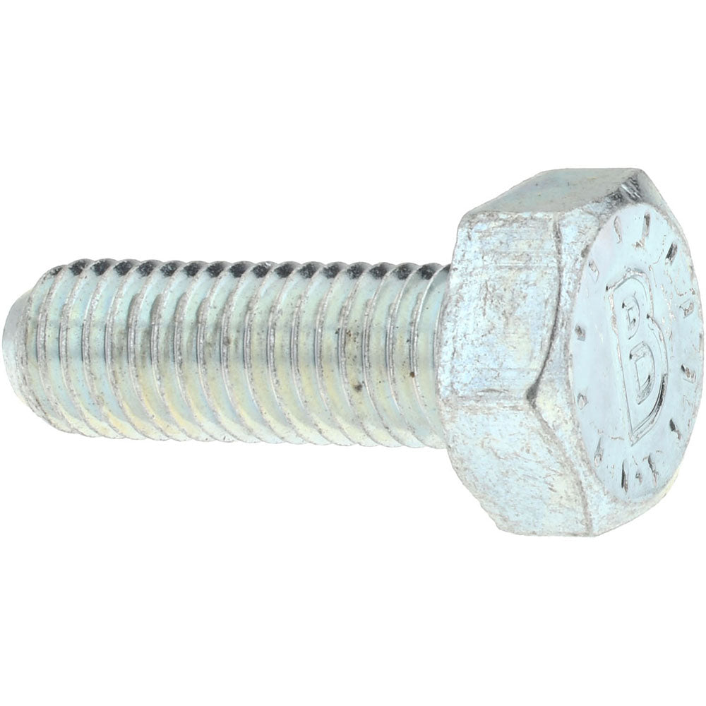 Bowmalloy 36301 Hex Head Cap Screw 1/4-28 x 5/8", Grade 9 Alloy Steel, Zinc-Plated Clear Chromate