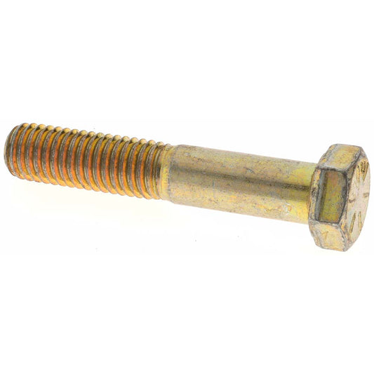 Value Collection 39111 Hex Head Cap Screw 1/2-13 x 2-3/4", Grade 8 Steel, Zinc Yellow Dichromate Finish
