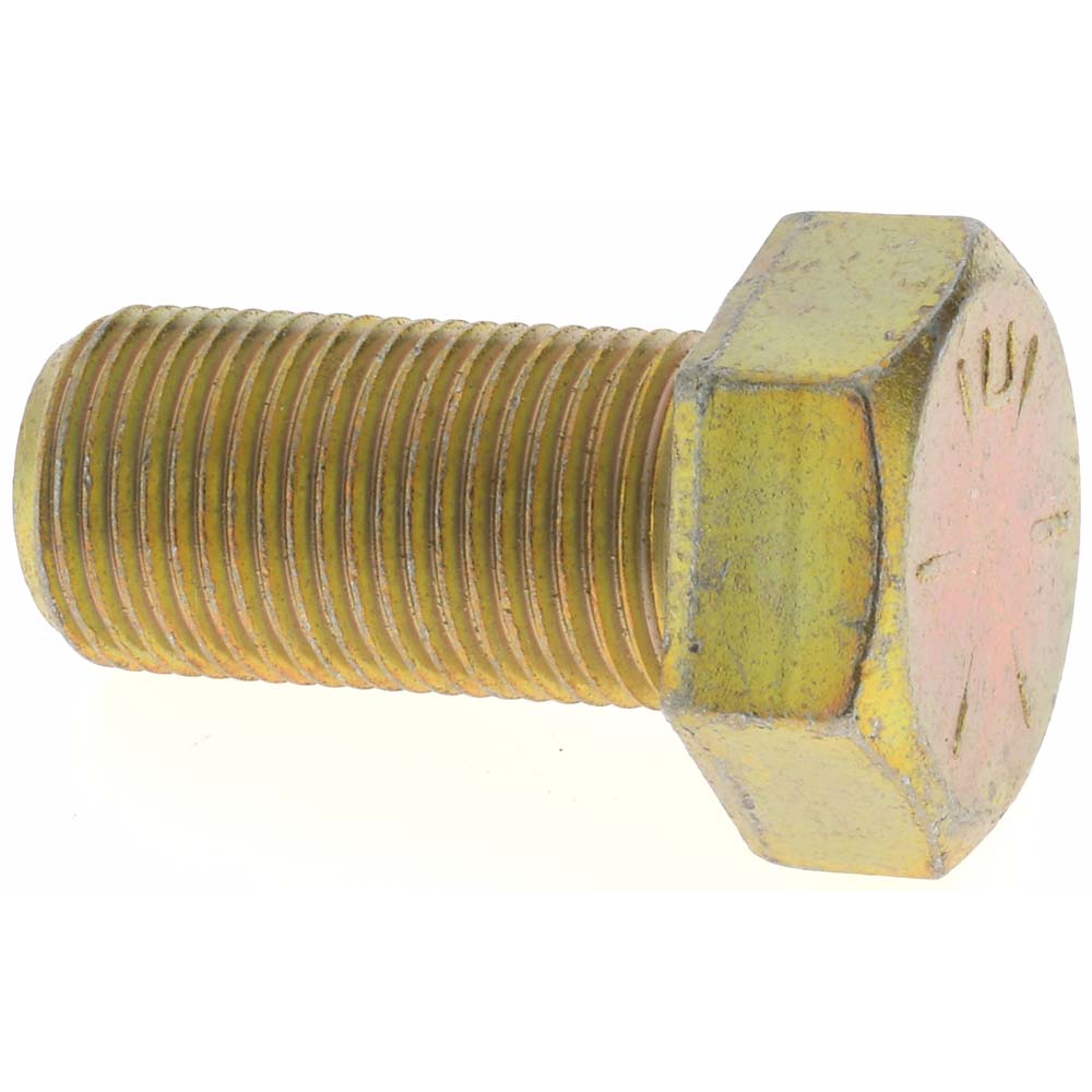 Value Collection 39470 Hex Head Cap Screw 3/4-16 x 1-1/2", Grade 8 Steel, Zinc Yellow Dichromate Finish