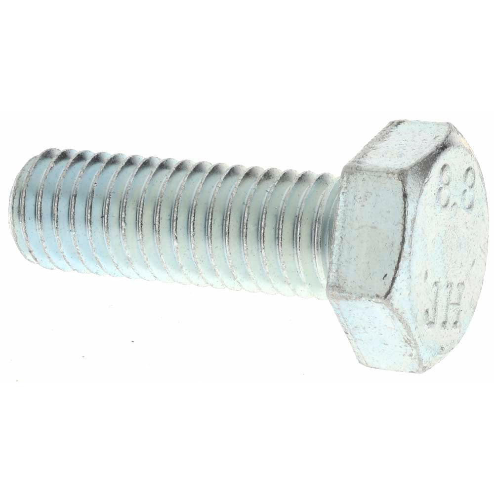 Value Collection MP42080 Hex Head Cap Screw M10 x 1.50 x 30 mm, Grade 8.8 Steel, Zinc-Plated