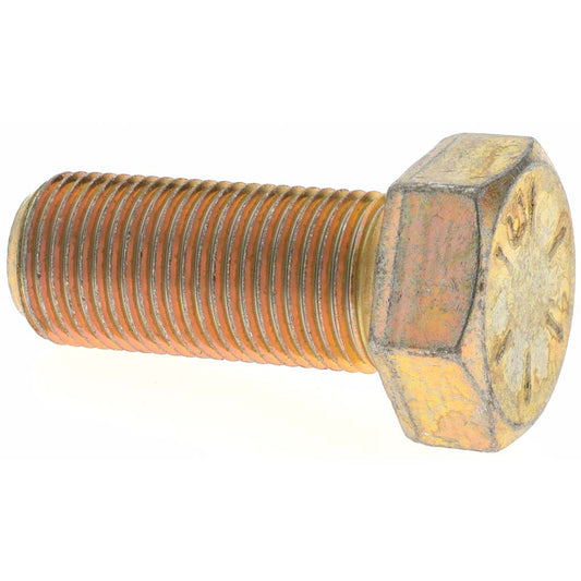 Value Collection MP39447 Hex Head Cap Screw 5/8-18 x 1-1/2", Grade 8 Steel, Zinc Yellow Dichromate Finish