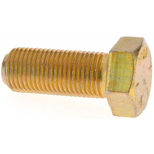 Value Collection MP39405 Hex Head Cap Screw 1/2-20 x 1-1/4", Grade 8 Steel, Zinc Yellow Dichromate Finish