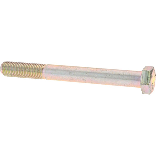Value Collection MP39364 Hex Head Cap Screw 3/8-24 x 3-1/2", Grade 8 Steel, Zinc Yellow Dichromate Finish