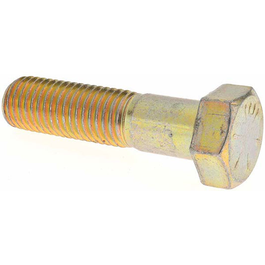 Value Collection MP39176 Hex Head Cap Screw 3/4-10 x 3", Grade 8 Steel, Zinc Yellow Dichromate Finish
