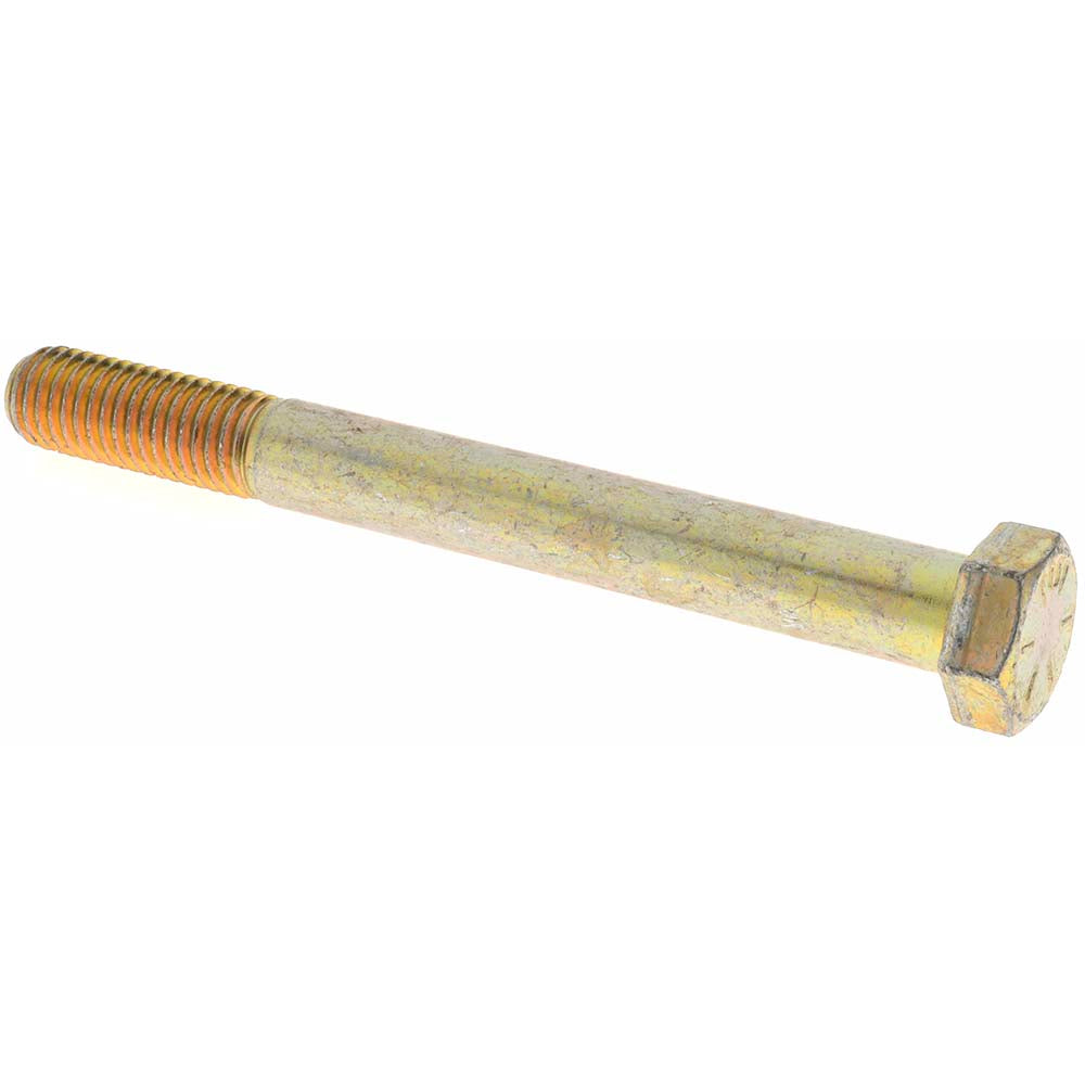 Value Collection MP39161 Hex Head Cap Screw 5/8-11 x 6", Grade 8 Steel, Zinc Yellow Dichromate Finish