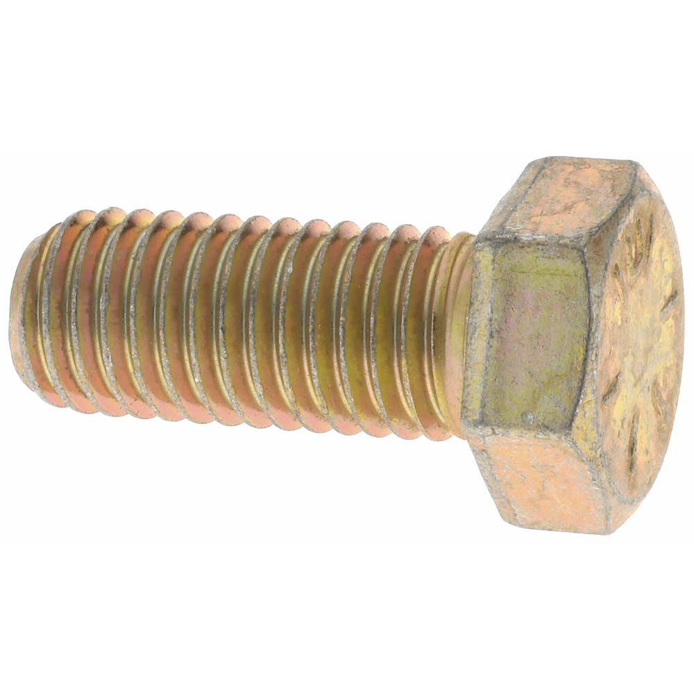 Value Collection MP39147 Hex Head Cap Screw 5/8-11 x 1-1/4", Grade 8 Steel, Zinc Yellow Dichromate Finish