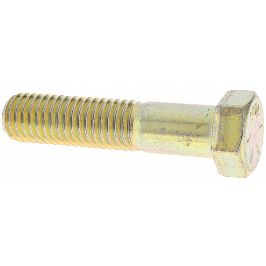 Value Collection MP39135 Hex Head Cap Screw 9/16-12 x 2-1/2", Grade 8 Steel, Zinc Yellow Dichromate Finish