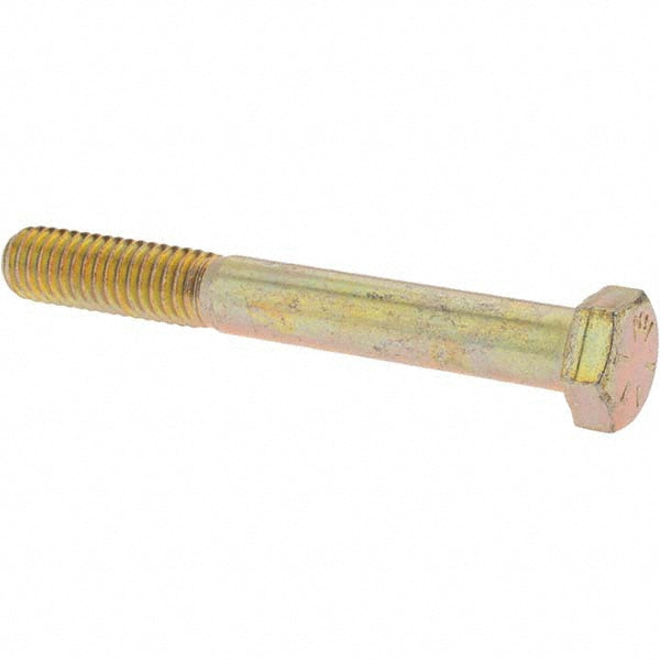 Value Collection MP39062 Hex Head Cap Screw 3/8-16 x 3", Grade 8 Steel, Zinc Yellow Dichromate Finish