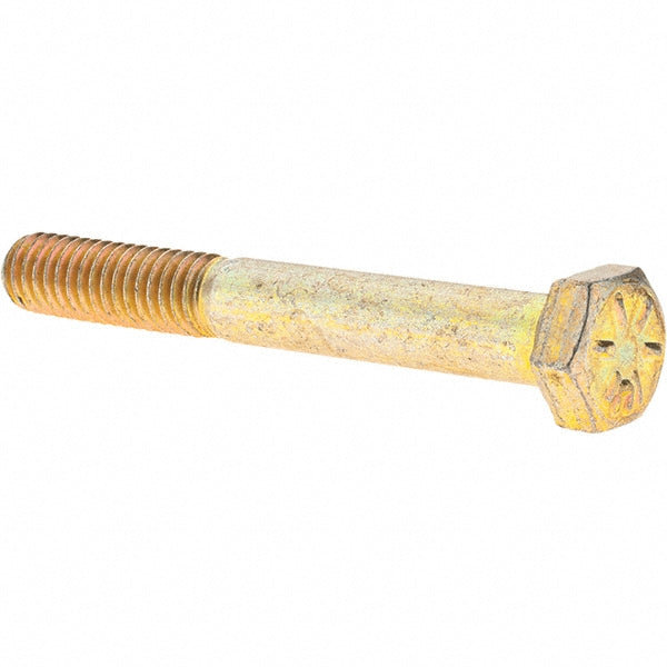 Value Collection MP39035 Hex Head Cap Screw 5/16-18 x 2-1/2", Grade 8 Steel, Zinc Yellow Dichromate Finish