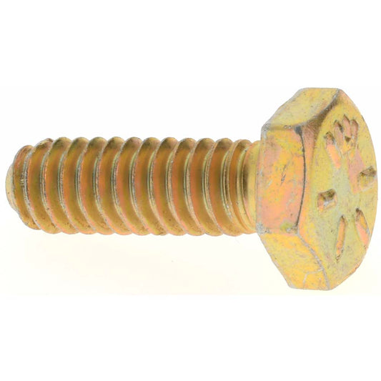 Value Collection MP39002 Hex Head Cap Screw 1/4-20 x 3/4", Grade 8 Steel, Zinc Yellow Dichromate Finish