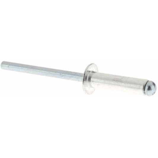 Value Collection KP66103 Open End Blind Rivet Size 68, Dome Head, Aluminum Body, Steel Mandrel