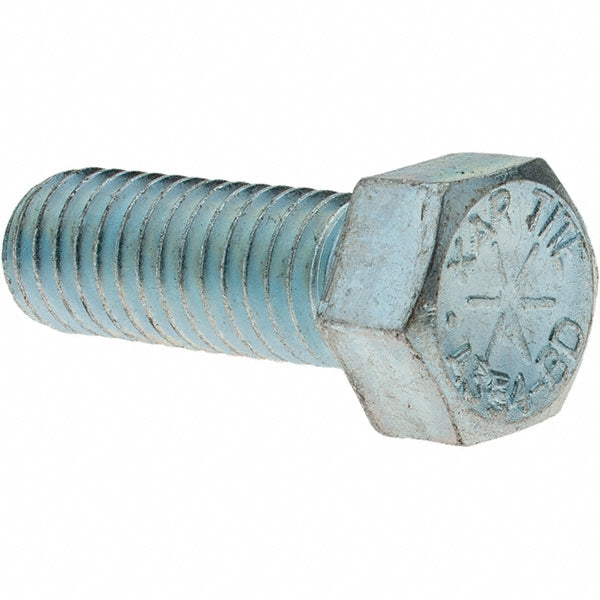 Value Collection KP44059 Hex Head Cap Screw 7/16-14 x 1-1/4", Grade 8 Steel, Zinc-Plated