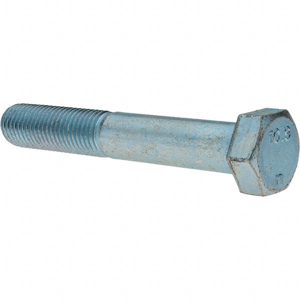 Value Collection C90488 Hex Head Cap Screw M20 x 2.50 x 130 mm, Grade 10.9 Steel, Zinc-Plated