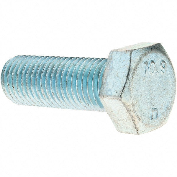 Value Collection C90446 Hex Head Cap Screw M16 x 2.00 x 45 mm, Grade 10.9 Steel, Zinc-Plated