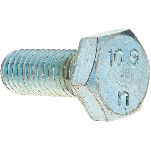 Value Collection C90402 Hex Head Cap Screw M10 x 1.50 x 25 mm, Grade 10.9 Steel, Zinc-Plated