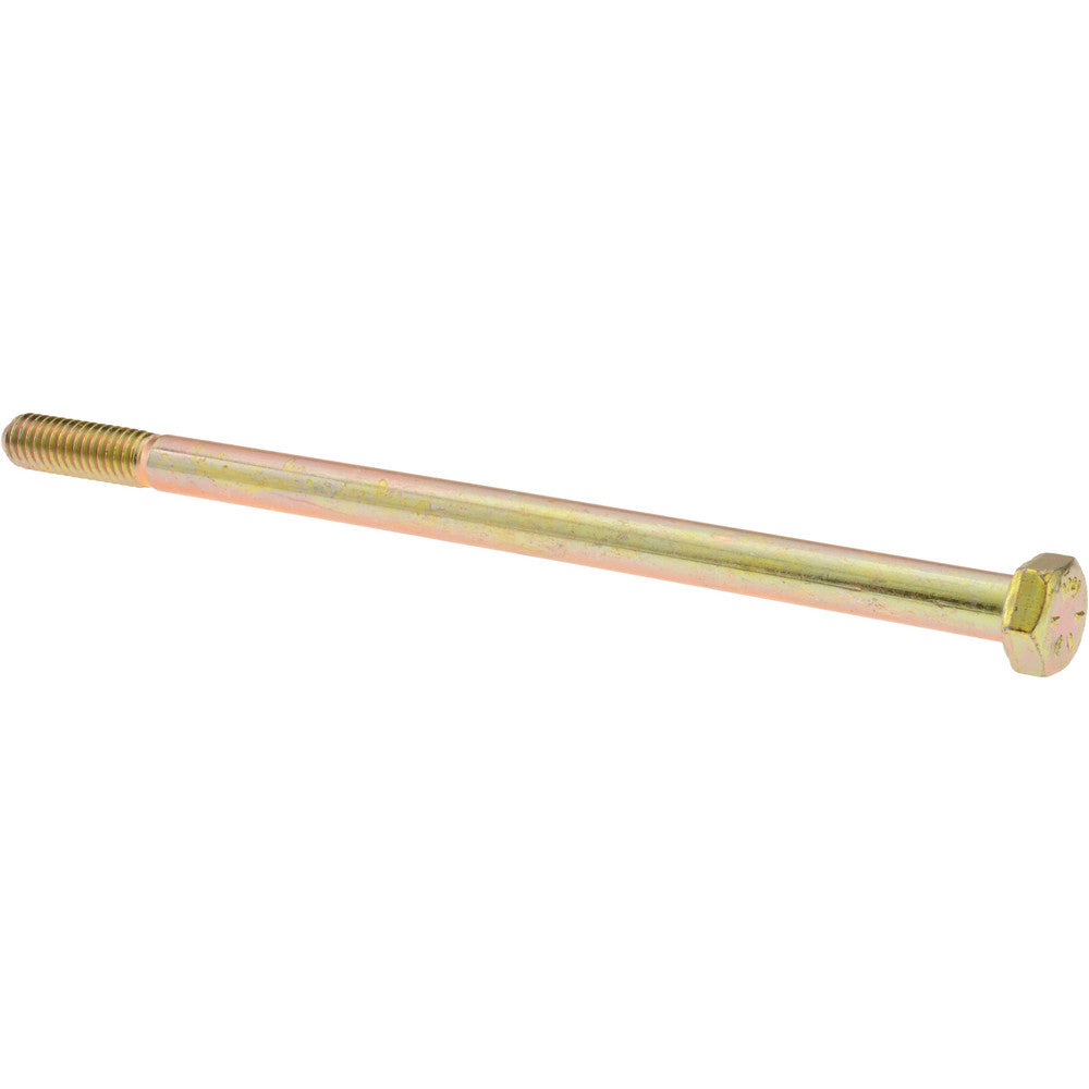 Value Collection C89513 Hex Head Cap Screw 5/16-18 x 6", Grade 8 Steel, Zinc Yellow Dichromate Finish