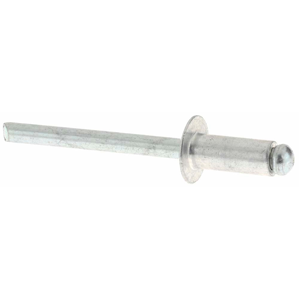 Value Collection C11299 Open End Blind Rivet Size 64, Dome Head, Aluminum Body, Steel Mandrel