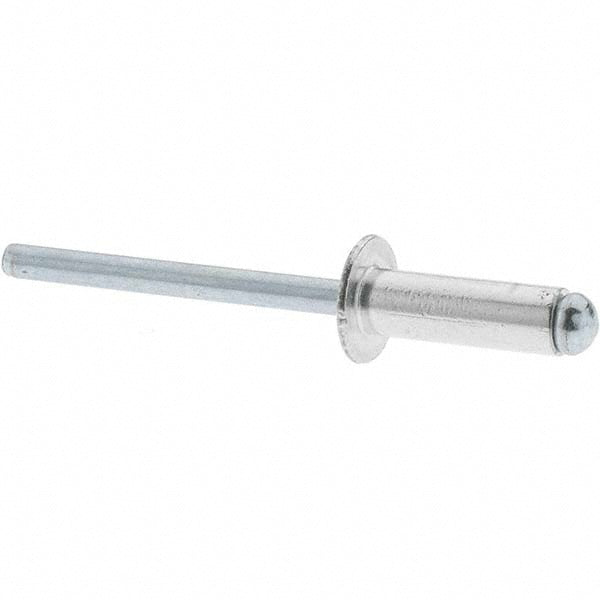 Value Collection C11393 Open End Blind Rivet Size 66, Dome Head, Aluminum Body, Steel Mandrel