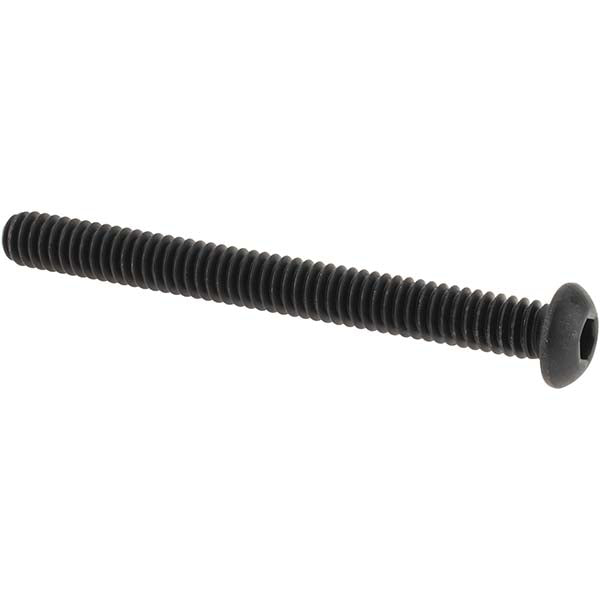 Value Collection A997064 Button Socket Cap Screw 1/4-20 x 2-1/2, Alloy Steel, Black Oxide Coated