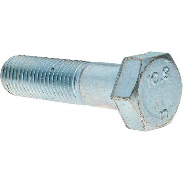 Value Collection 44638 Hex Head Cap Screw M20 x 2.50 x 80 mm, Grade 10.9 Steel, Zinc-Plated