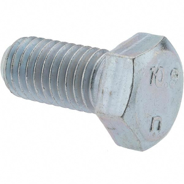 Value Collection 44501 Hex Head Cap Screw M12 x 1.75 x 25 mm, Grade 10.9 Steel, Zinc-Plated