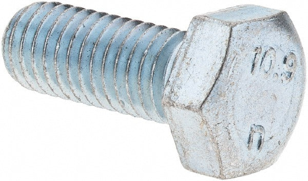 Value Collection 44454 Hex Head Cap Screw M8 x 1.25 x 20 mm, Grade 10.9 Steel, Zinc-Plated