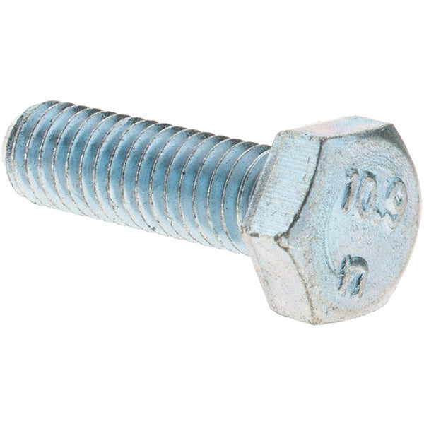 Value Collection 44430 Hex Head Cap Screw M6 x 1.00 x 20 mm, Grade 10.9 Steel, Zinc-Plated