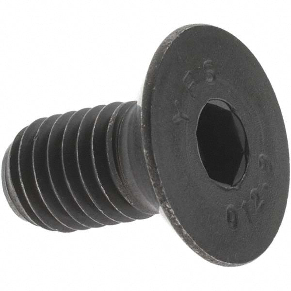 Value Collection 43166 Flat Socket Cap Screw M10x1.5, 12.9 Alloy Steel, Black Oxide Finish