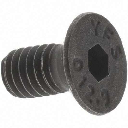 Value Collection 43128 Flat Socket Cap Screw M4x0.7, 12.9 Alloy Steel, Black Oxide Finish