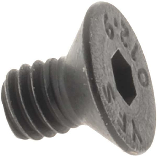 Value Collection 43127 Flat Socket Cap Screw M4x0.7, 12.9 Alloy Steel, Black Oxide Finish
