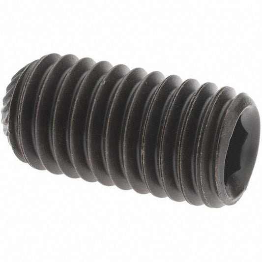 Value Collection 40557 Set Screw 1/2-13 x 1", Knurled Cup Point, Alloy Steel, Grade 8