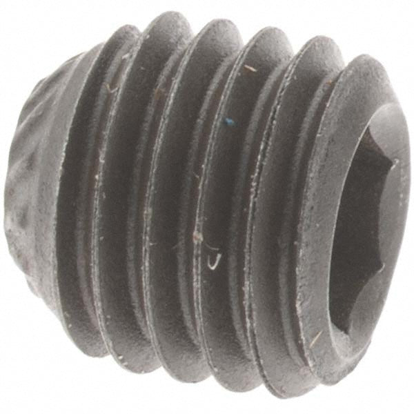 Value Collection 40525 Set Screw 1/4-28 x 1/4", Knurled Cup Point, Alloy Steel, Grade 8