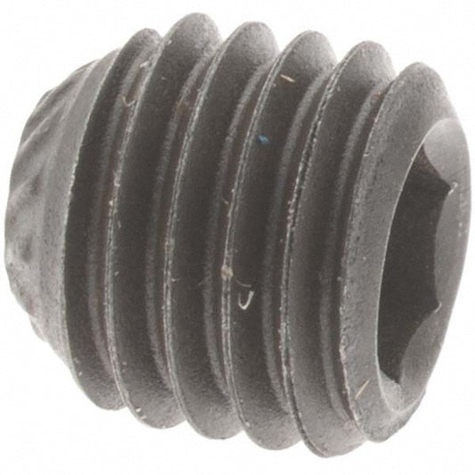 Value Collection 40525 Set Screw 1/4-28 x 1/4", Knurled Cup Point, Alloy Steel, Grade 8