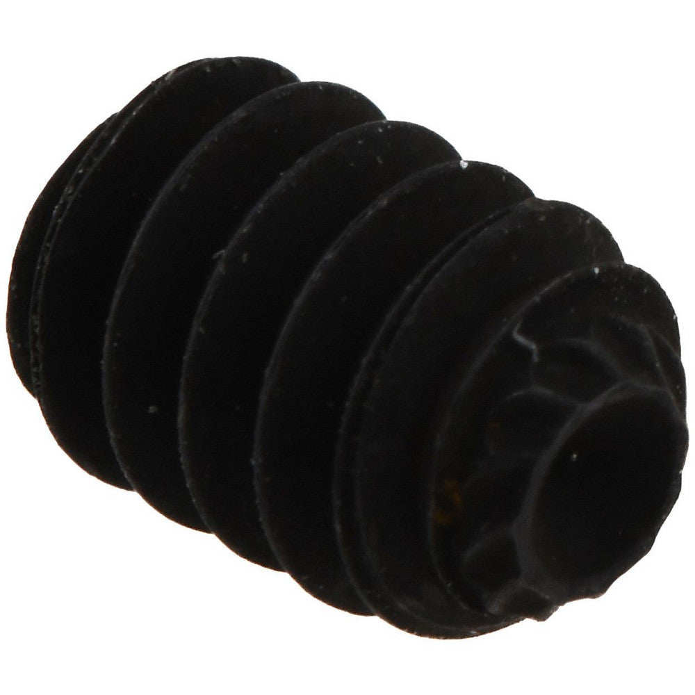 Value Collection 40501 Set Screw #6-32, 3/16" Overall Length, Knurled Cup Point, Alloy Steel, Grade 8