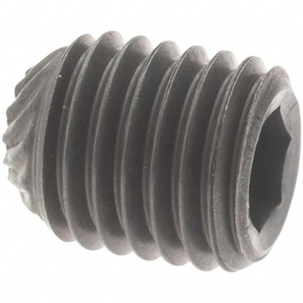 Value Collection 40536 Set Screw 5/16-24 x 3/8", Knurled Cup Point, Alloy Steel, Grade 8